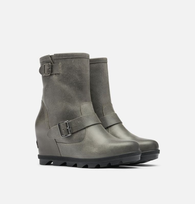 Sorel Dam Wedges Grå - Joan Of Arctic™ Ii Moto Boot - VLW-932810